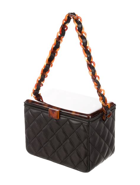 Chanel Tortoise Quilted Box Bag 